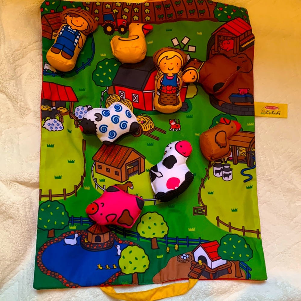 Melissa and Doug carry along farm set, gently used!
